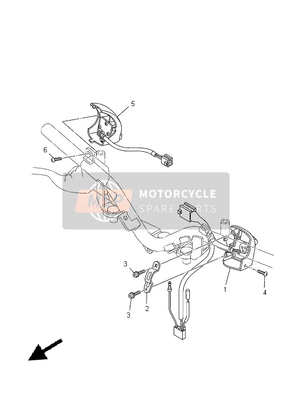 Yamaha T135FI CRYPTON X 2014 Handle Switch & Lever for a 2014 Yamaha T135FI CRYPTON X